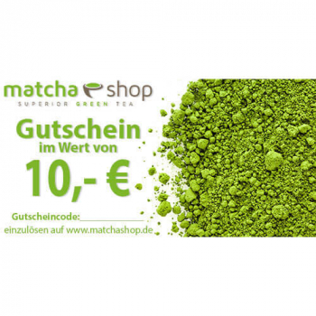 matchashop Gutschein 10 Euro