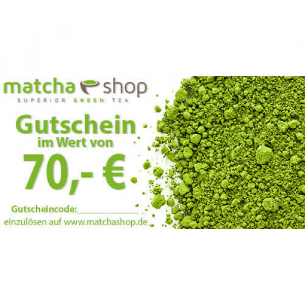matchashop Gutschein 70 Euro